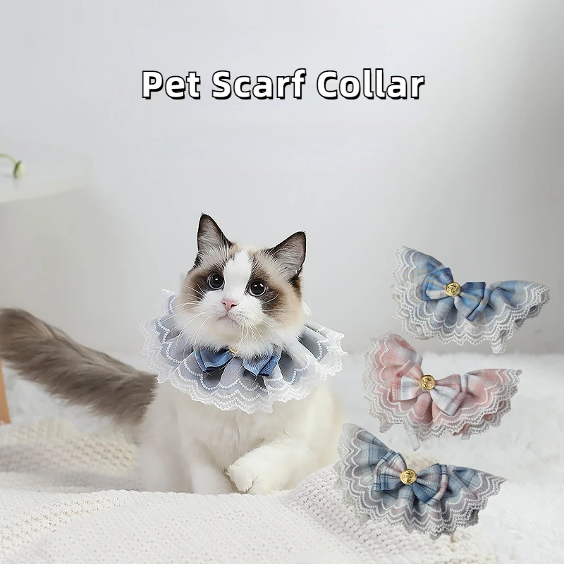 

Симпатичное ожерелье для домашних животных, собак, кошек, шарфов, регулируемый ремешок для ошейника, аксессуары для собак, галстук-бабочка д...