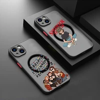 stranger things christmas lights phone case transparent magsafe magnetic magnet for iphone 13 12 11 pro max mini