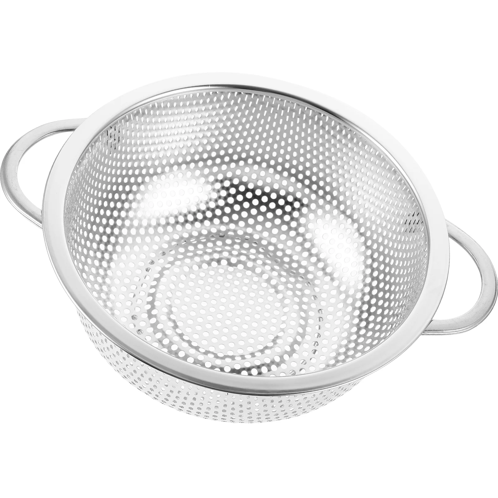 

Stainless Steel Strainer Colander Bowl with Handles Kitchen Sieve Tool Multipurpose Drain Basket for Vegetable Rice Fruit (