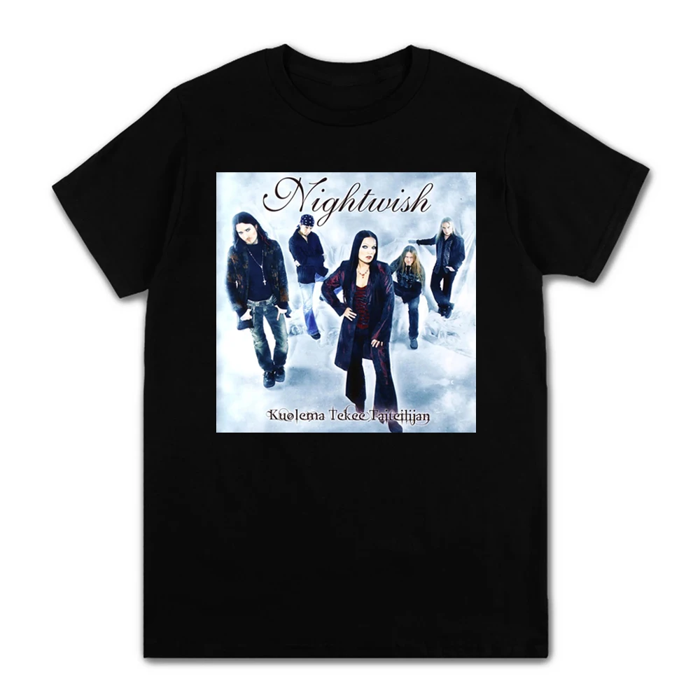 

New Arrive Metal Music Gift Idea Funny Nightwish Band T-Shirt Latest Printed Tops Shirt Cotton T Shirts For Men ＆ Women