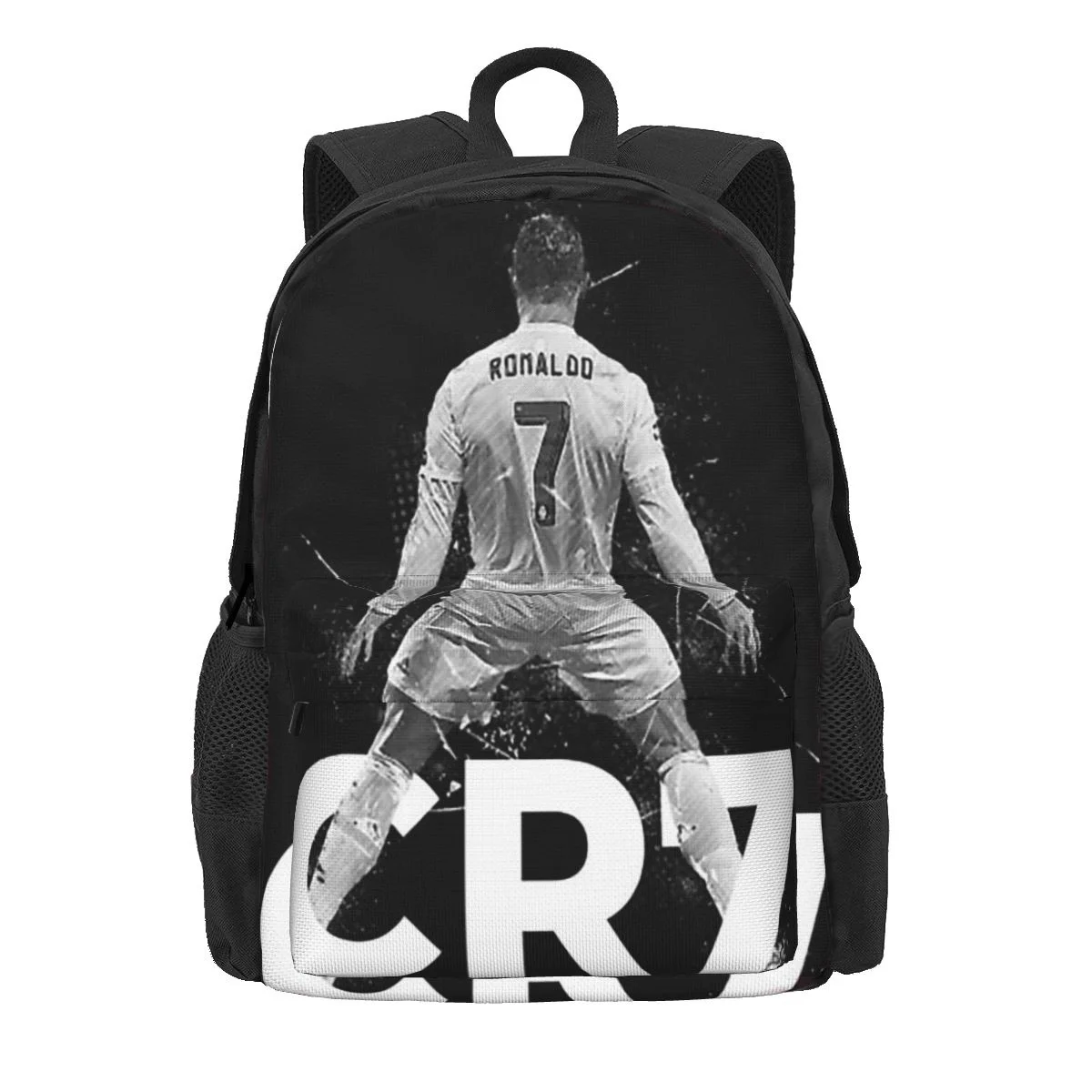 

CR7 Cristiano Ronaldo Backpacks Bookbag Students School Bags Cartoon Kids Rucksack Laptop Rucksack Shoulder Bag Large Capacity