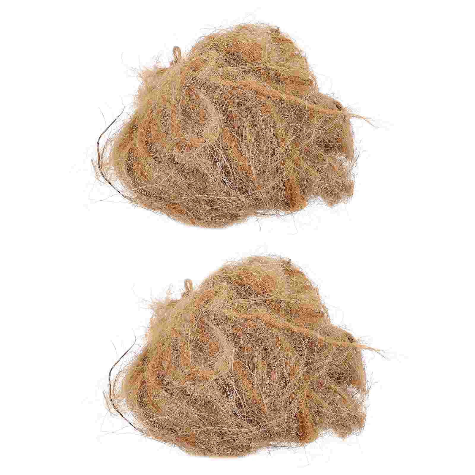 

2 Packs Jute Silk Silks Outdoor Stuff Quick Lighter Travel Survival equipment