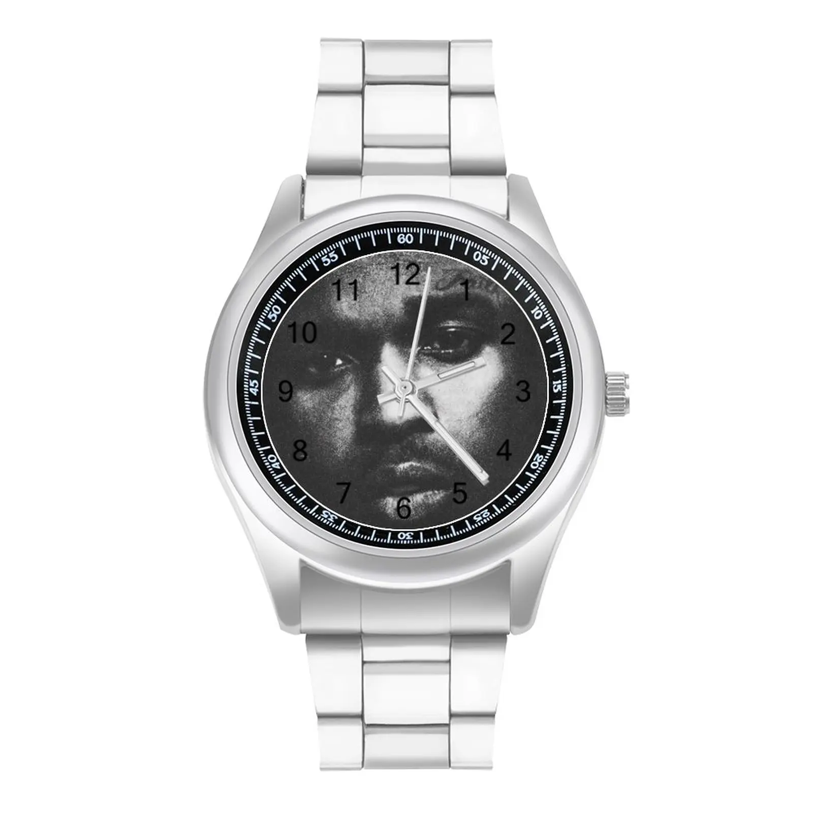 

Faith Pop Smoke Quartz Watch Celebrity Stainless Photo Wrist Watch Lady Spring Modern High Quality Wristwatch