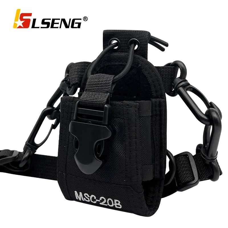 

LSENG Tactical Chest Pocket Walkie Talkie Unisex Waist Pack Vest Zip Adjustable Pack for TYT Motorola Two Way Radio Communicator