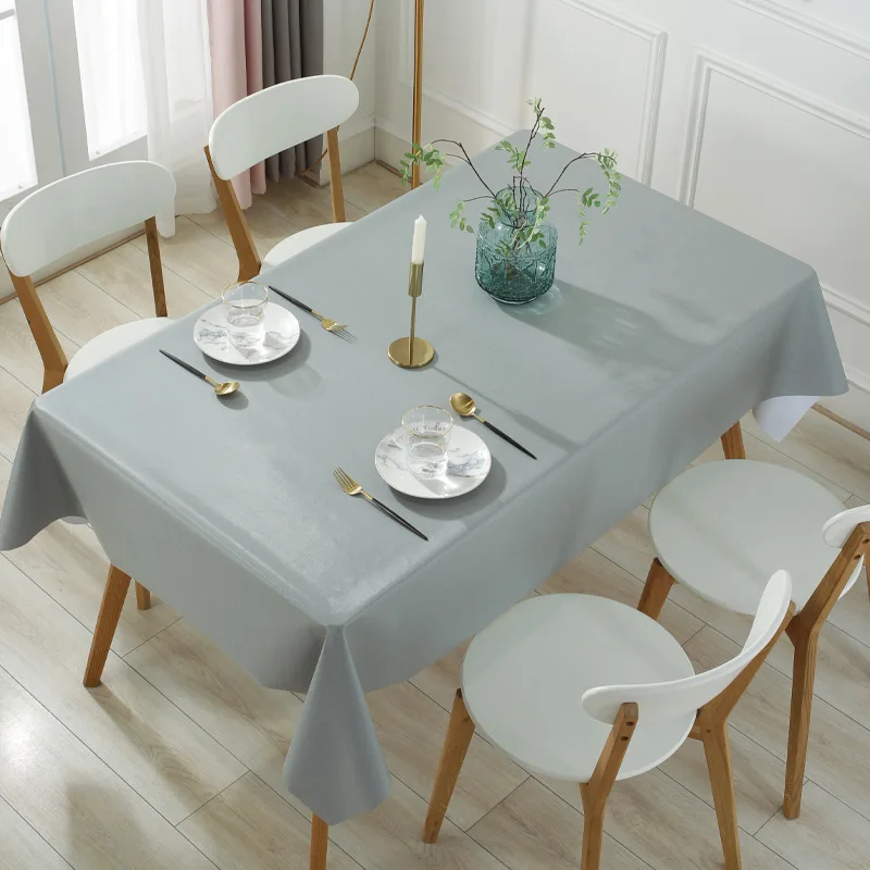

Lime pure color cloth waterproof disposable PVC placemat tea table_Jes4640