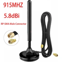 5 8dbi 915mhz lora antenna for helium hotspot nebra bobcat 300 miner magnet base rp sma male connector rg58 cable wifi antenna