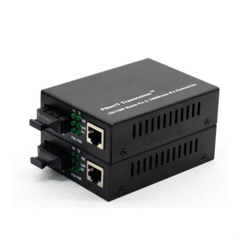 1 пара одномодовый медиаконвертер для Ethernet-портов 10/100 м |