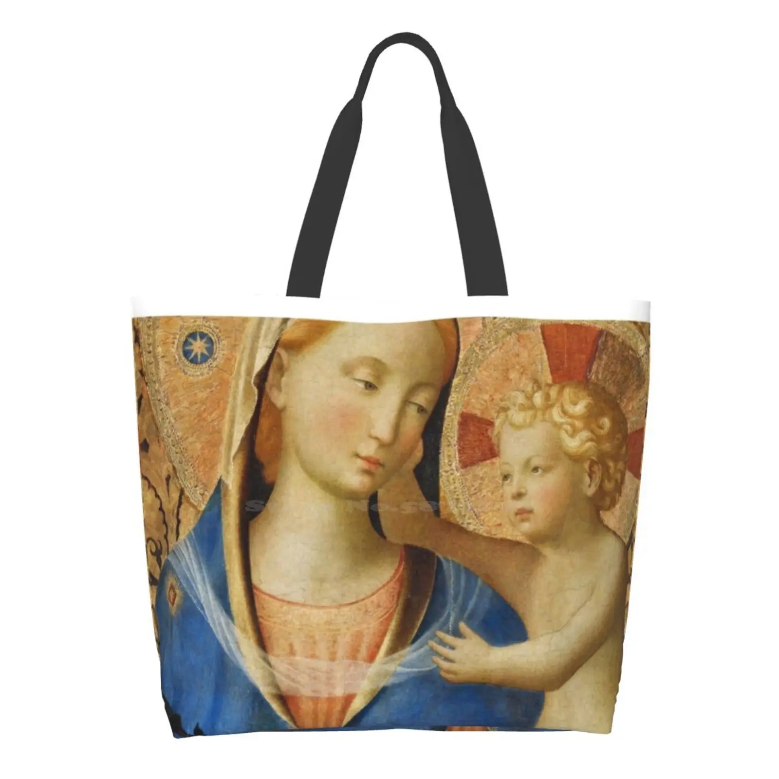 

Mother Of Jesus Shopping Bag Tote Large size Rosary Joseph Catholic Saints Ava Nun Catholic Church William Beatrice