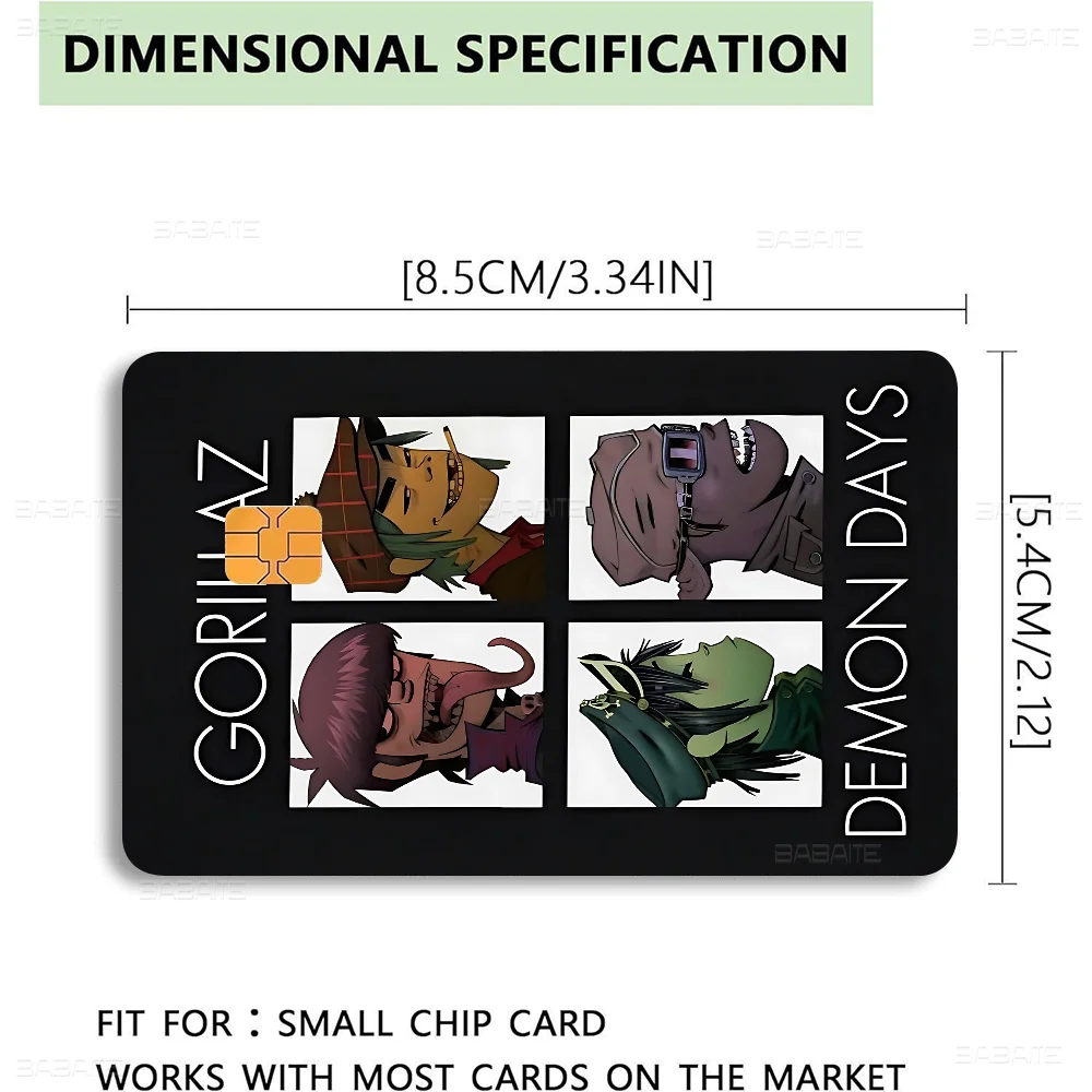 Ретро музыка G-Gorillaz 100% Лидер продаж аниме кредитная дебетовая банковская карта