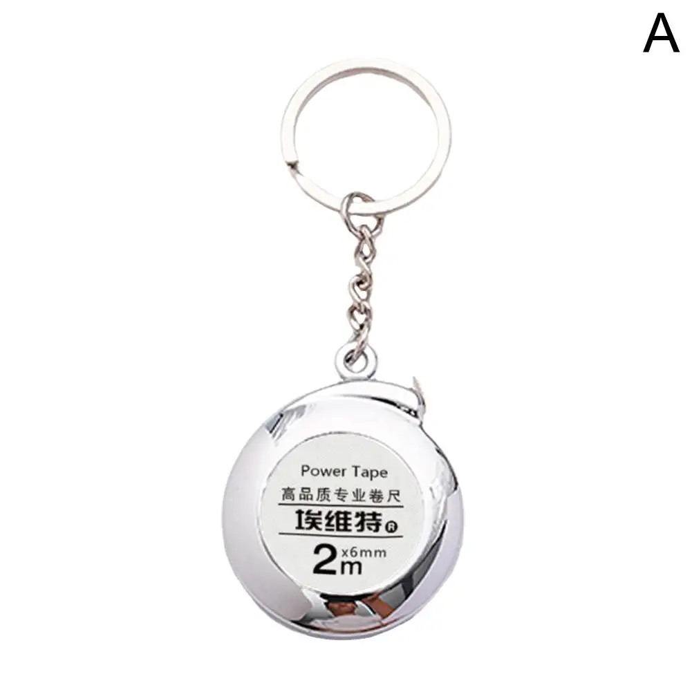 Мини-брелок-рулетка 2-метровая стальная рулетка нежная мини-рулетка