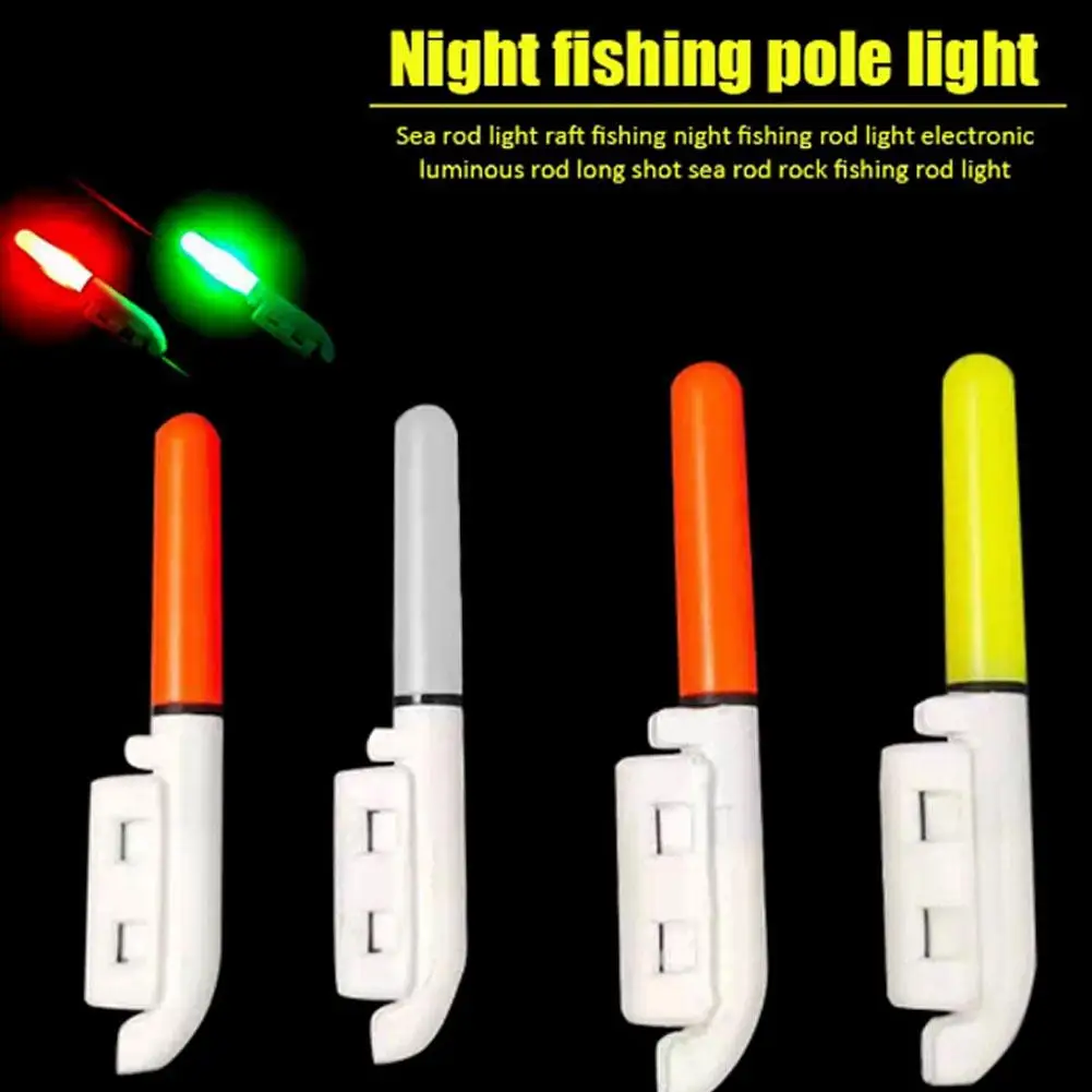 

1pcs Fishing Electronic Rod Luminous Float Stick Pole Accessories LED Light Removable Battery Fishing Waterproof Night Lith O7X1