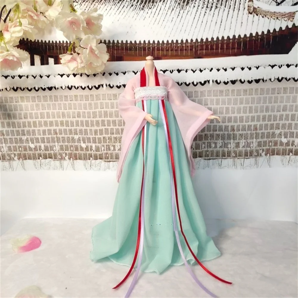 

Customize Long Dress 1/6 Scale Female Hanfu Chinese Ancient Robe Loose Clothes Model Fit 30cm BJD Soldier Action Figure Body