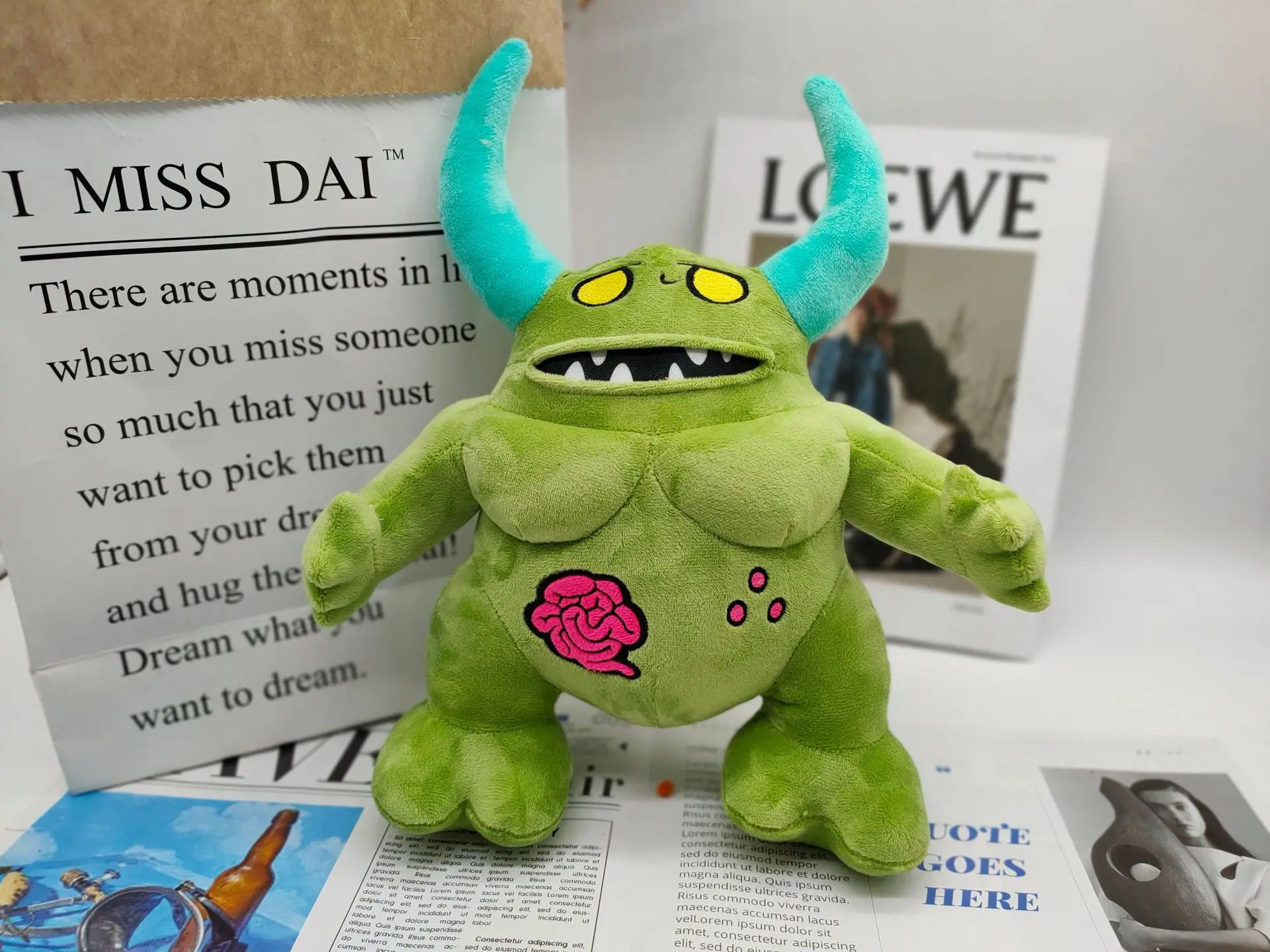 

32cm Nurgle Plush Toy Game Warhammer Conmunity Cute Nurgle Stuffed Doll Soft Movie Figure Kids Toys Children's Birthday Gifts