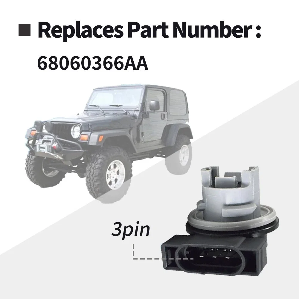 Фото Разъем переднего стояночного фонаря для Jeep Cherokee TJ Wrangler 1997-2006 годов Dodge Ram Grand Caravan Durango Dakota 68060366AA 4399900 №4