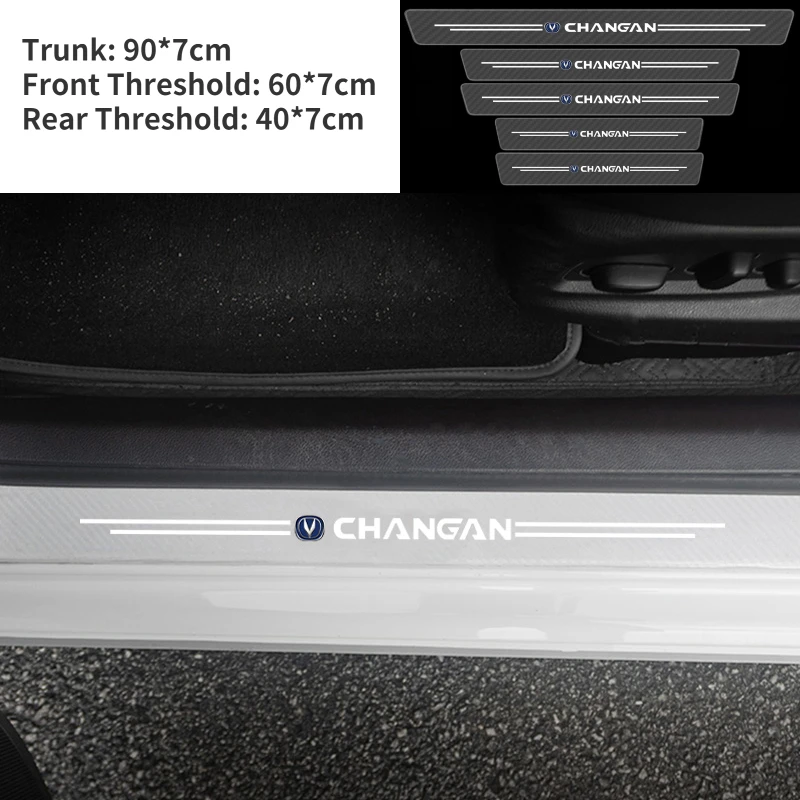 

Прозрачные наклейки из ТПУ на заднюю крышку багажника из углеродного волокна для Changan CS75 CS85 CS35 Alsvin Eado CS15 CS70 CS55 CS1