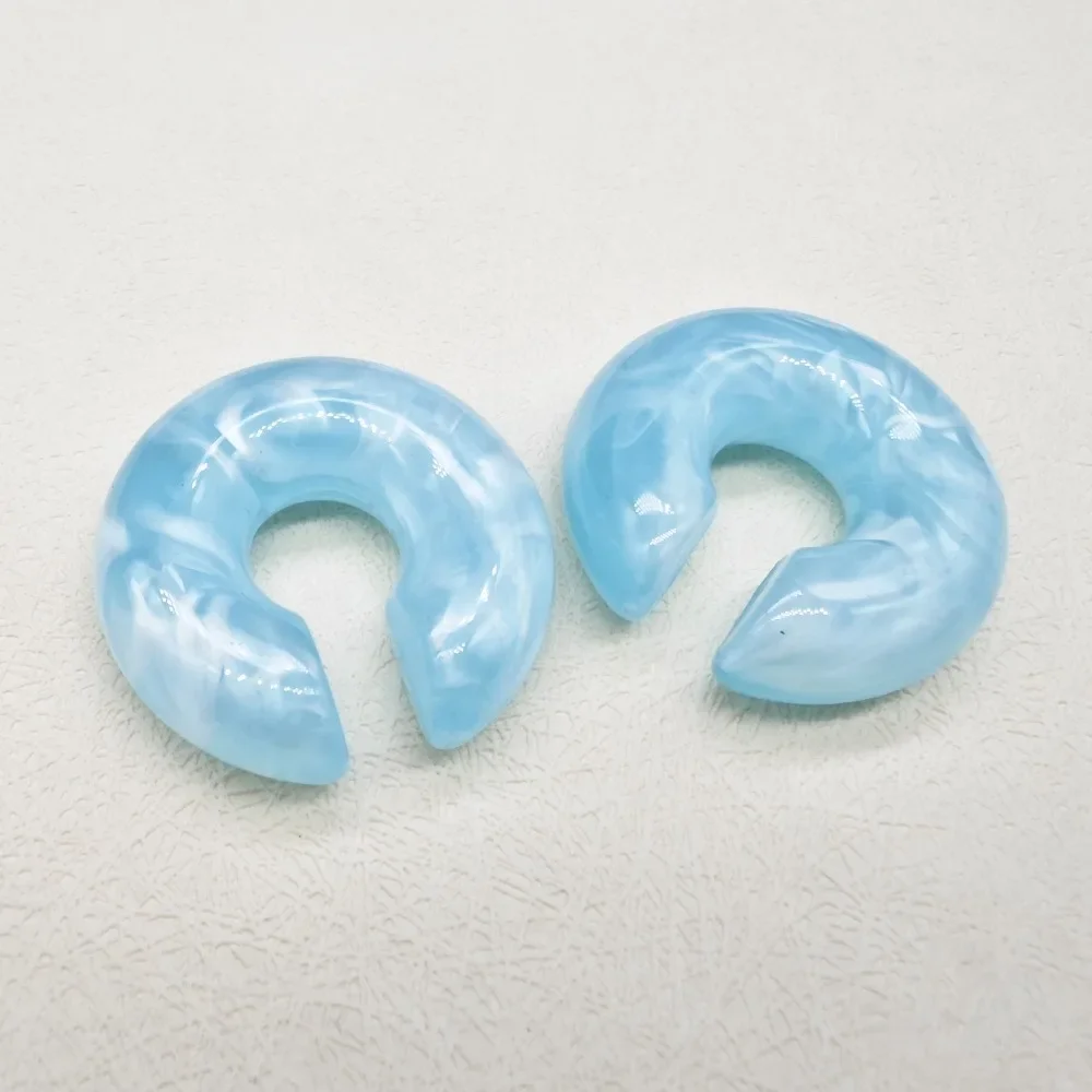 Серьги клипсы Dawndesslo акрил круглые