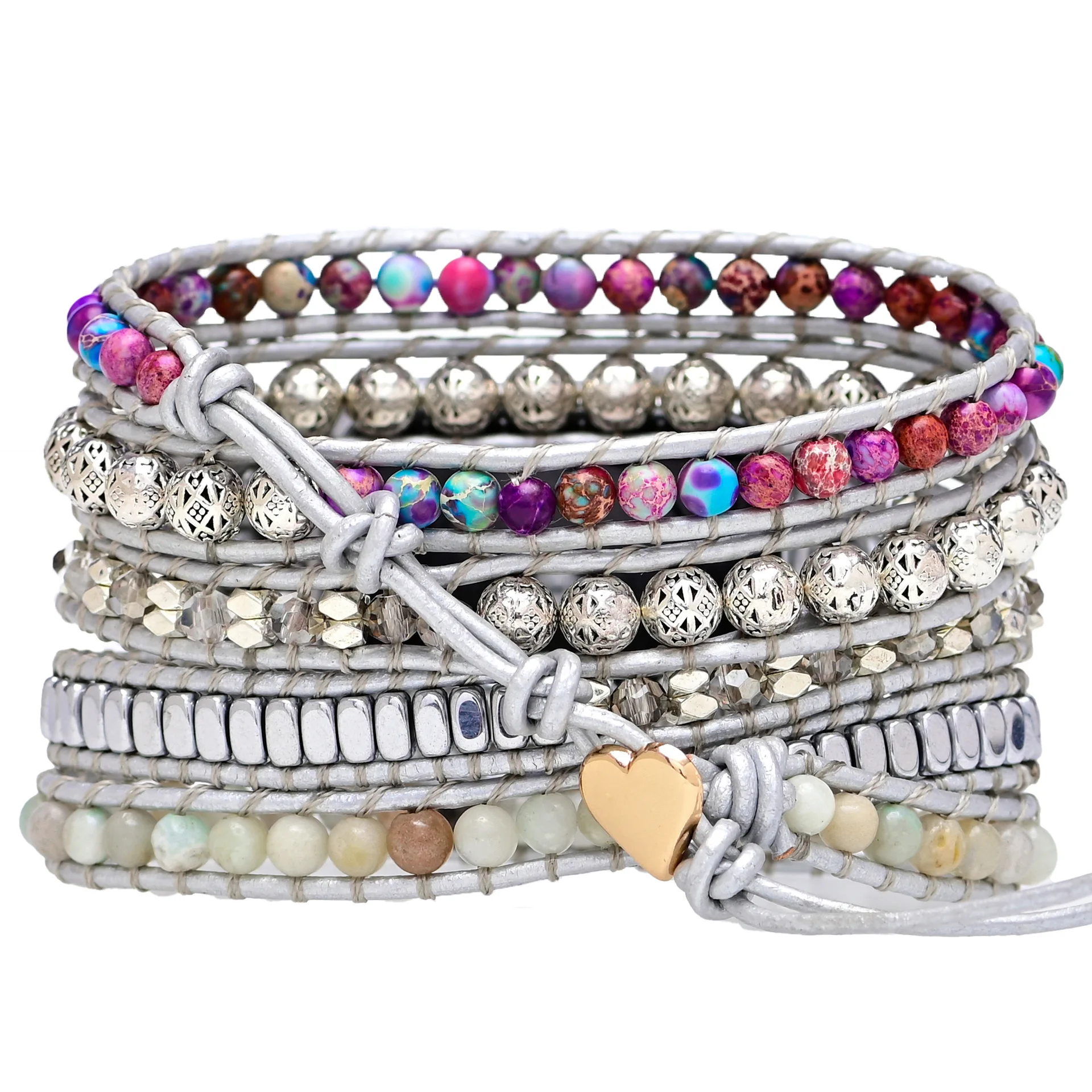 Natural Stone for Apple Watch Strap 38mm/45mm Bohemia Beaded Band Smartwatch Wrist Bracelet for Iwatch Series 7 Accessories