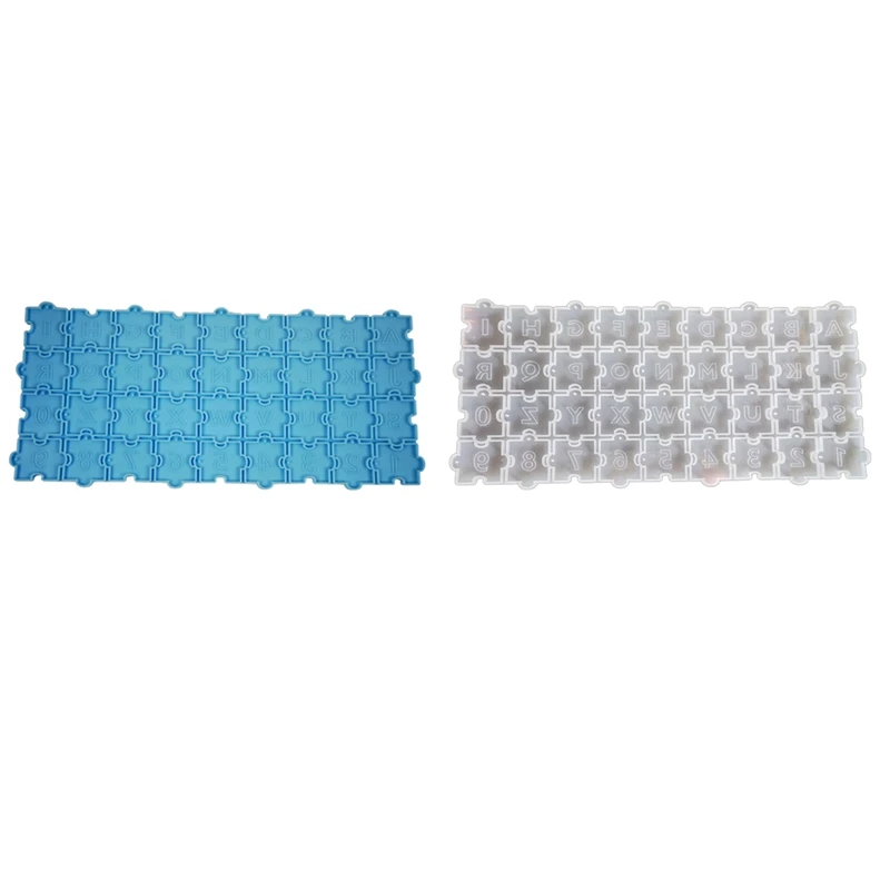 

1 Piece Number Letter Mold Silicone Molds Earring Resin Mold For Earring Pendant Keychain Jewelry Makins Blue