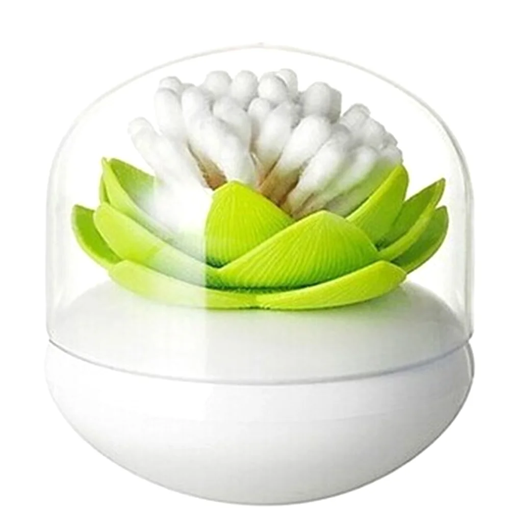 

Dispenser Container Cotton Pad Holders Lid Toothpick Clear Organizer Box Swab Tips Toothpicks Department Store