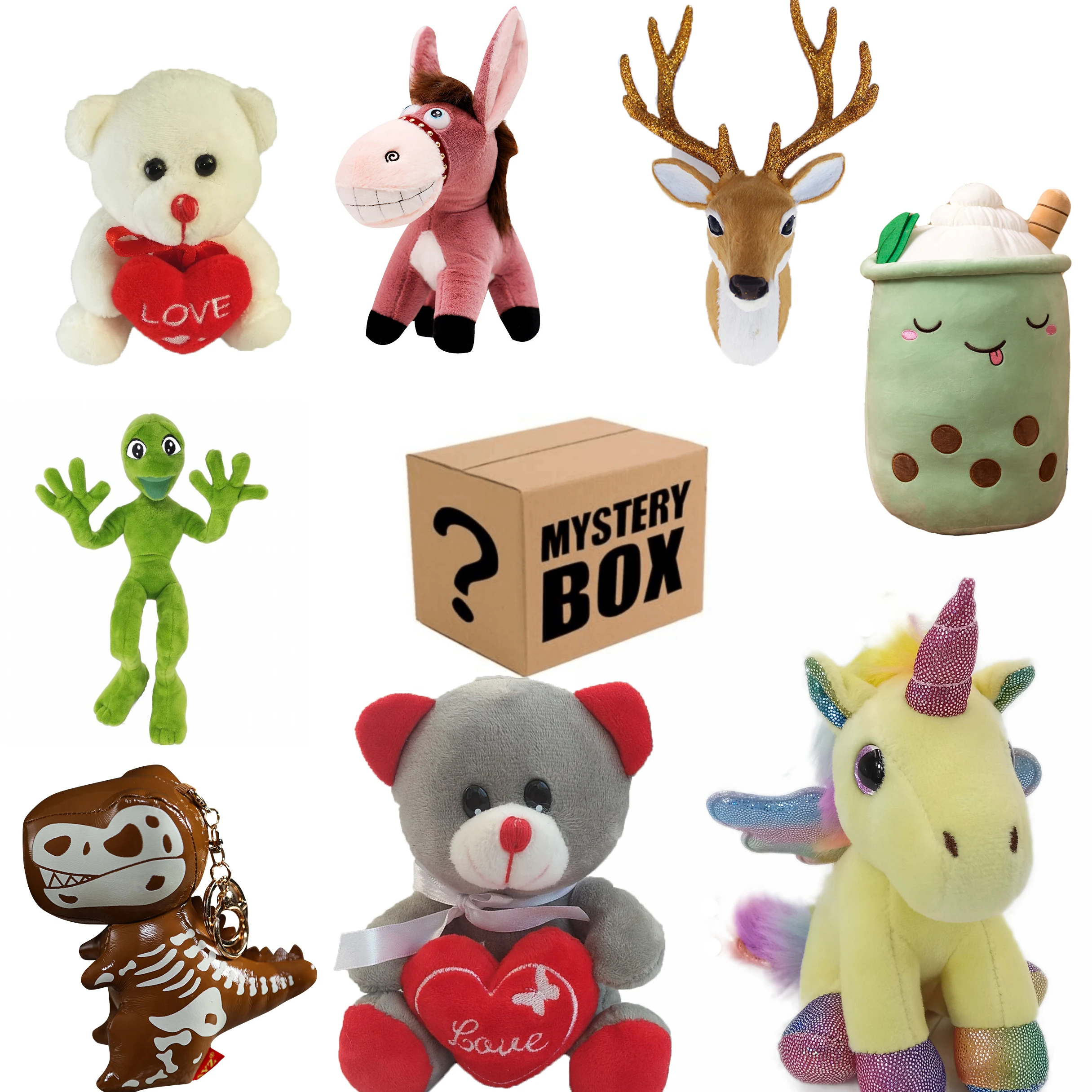 2022 Most Popular New Products Mystery Box Blind Lucky 10-50cm Plush Toy 100% Surprise Random Gift Best |