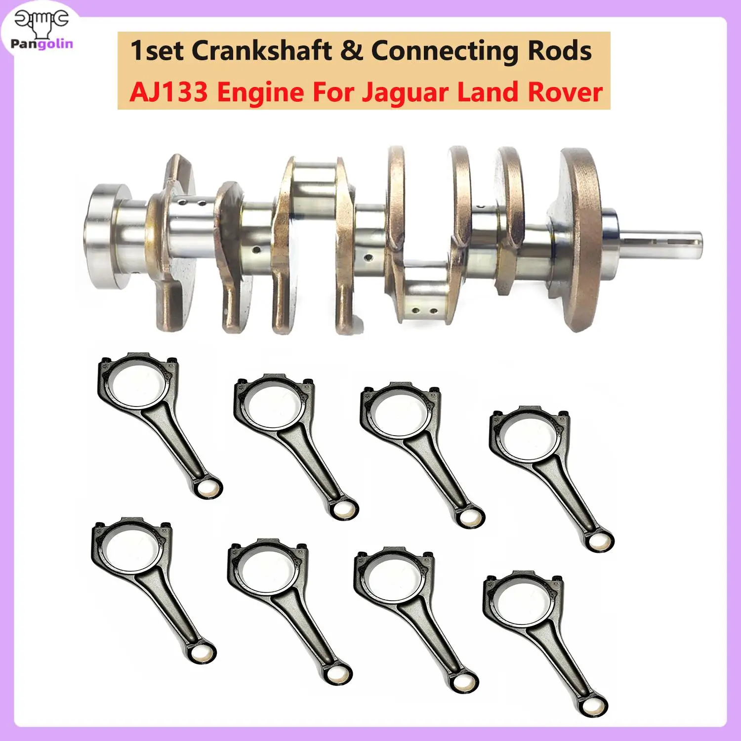 Коленчатый вал и шатуны AJ133 для Jaguar XJ XF XK XE Land Rover Range LR4 5.0L V8 1 комплект