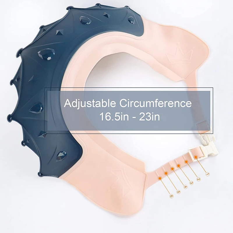 Мягкая детская шапочка для душа регулируемая мытья волос Детская ванны Щит