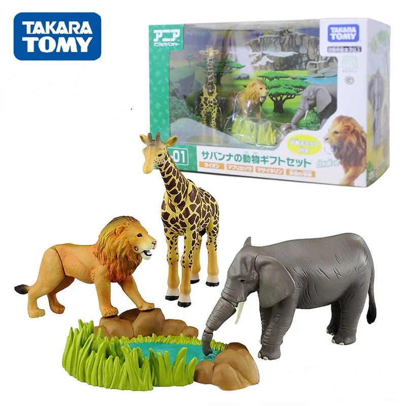 Оригинальная модель дикой природы TOMY панда динозавр Набор детских игрушек