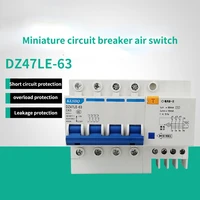 circuit breaker three phase four wire leakage switch dz47le 634p small leakage circuit breaker
