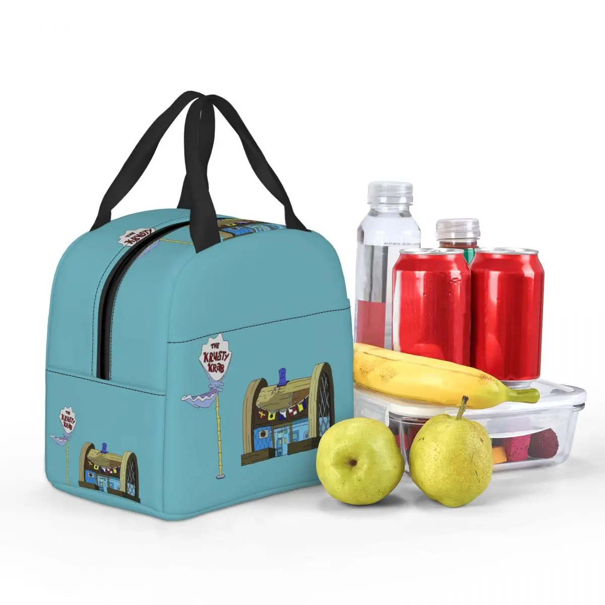 Губка Боб Квадратные Штаны Krusty Krab Сумки для обеда Изолированная коробка бенто