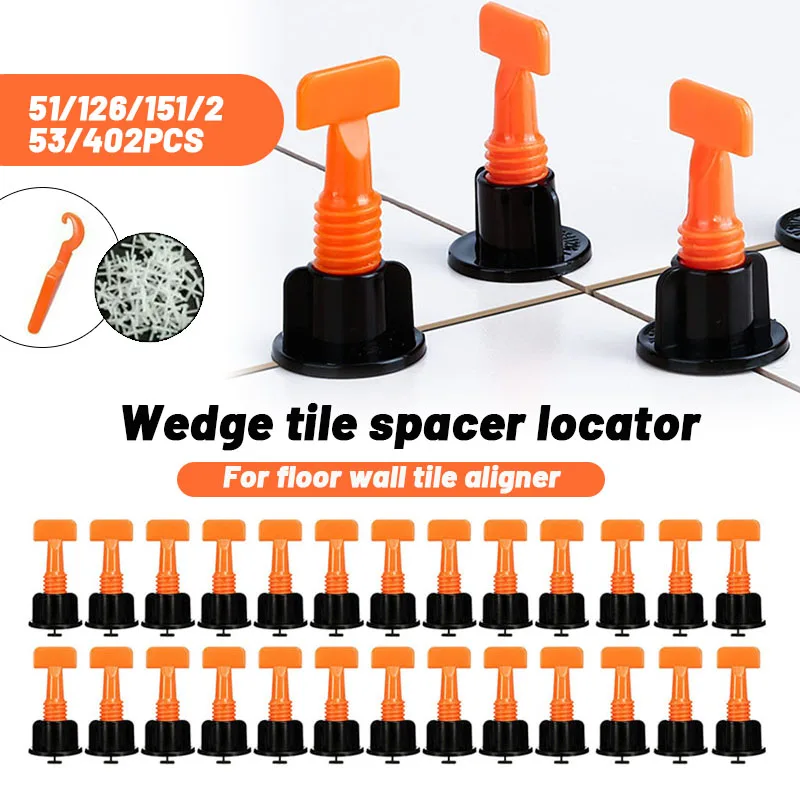 

402/151/126/51Pcs Tile Leveling System For Wall Floor Tile Laying Leveler Spacer Wedge Crossers Locator Plier Construction Tool