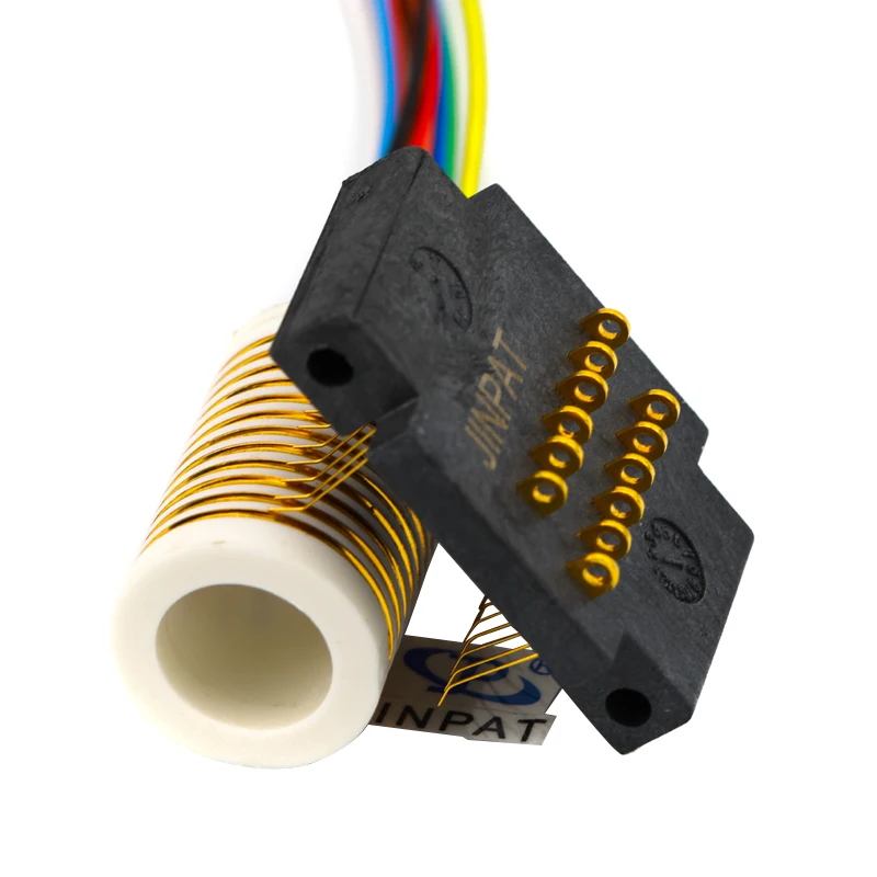 

12 Circuits Electrical Rotating Connector 380V Voltage and Large Dielectric Strength,for Electrical Equipment Separate Slip Ring