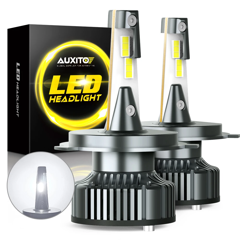 AUXITO 2PCS 16000Lm H4 H7 H8 H11 9012 9005 LED Headlight Bulb Canbus Error Free H11B HIR2 H13 HB3 9006 HB4 9007 LED Car Headlamp