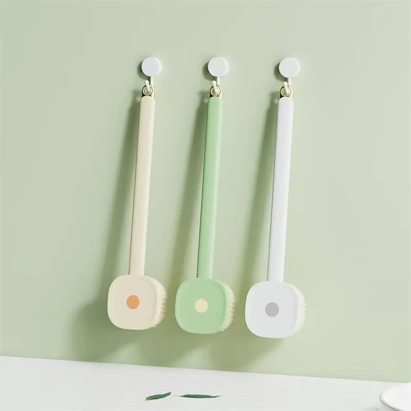Long Handle Bathing Multifunctional Back Rubbing Bathing Brush With Hanging Soft Hair Bathing Brush