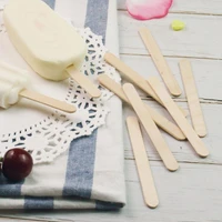50pcs ice cream popsicle sticks wooden sticks ice cream spoon hand crafts art ice cream lolly cake tools diy wood stick
