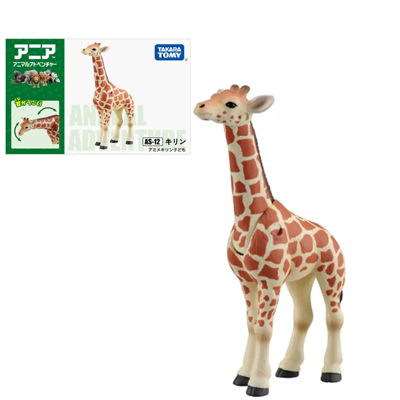 

TAKARA TOMY Giraffa Camelopardalis ANIA Simulation Wild Animal Model Genuine Active Joint Kids Cognition Educational Toys