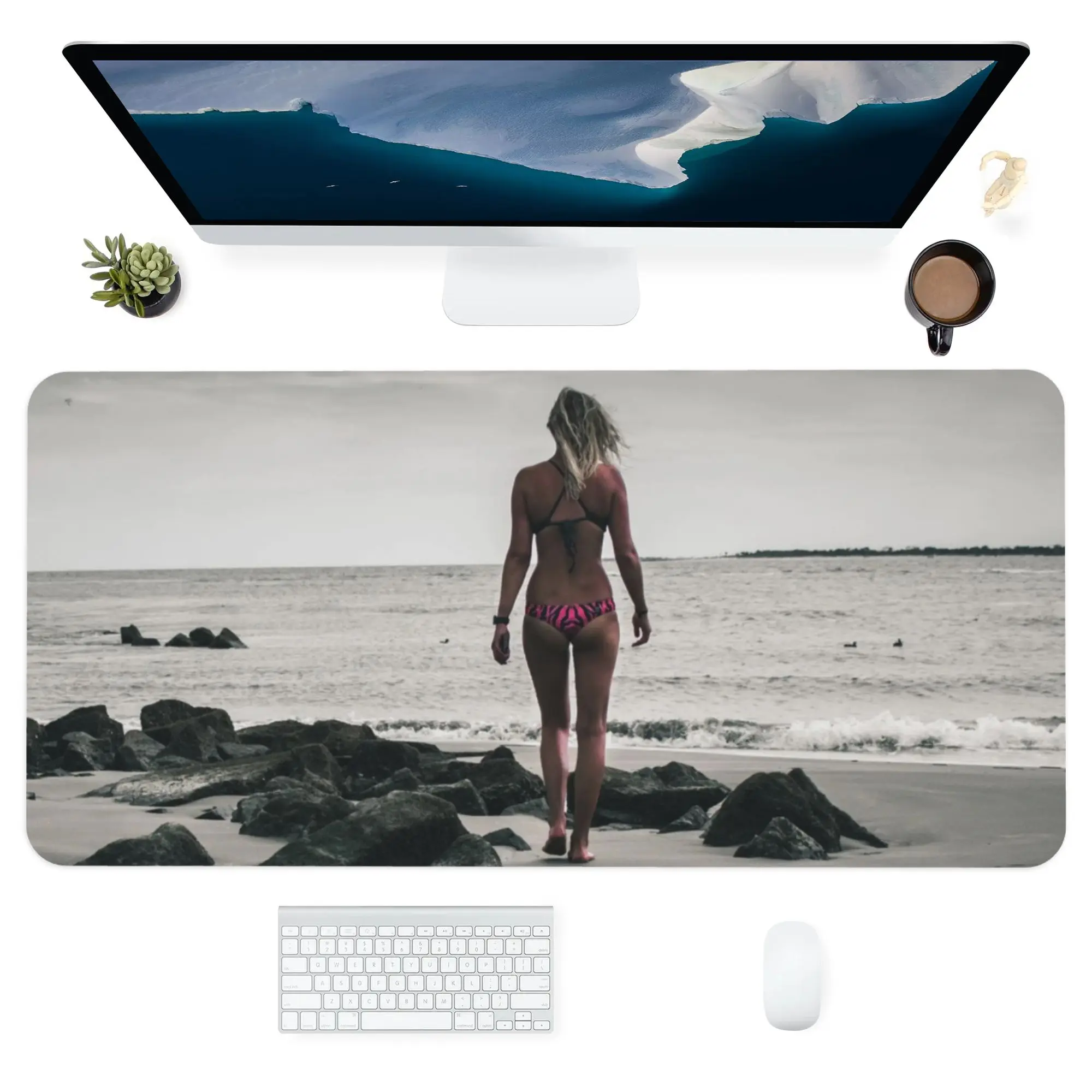 

Большой коврик для мыши, Настольный коврик для мыши, игровой расширенный коврик для настольного компьютера, коврик для мыши, гладкие водоне...