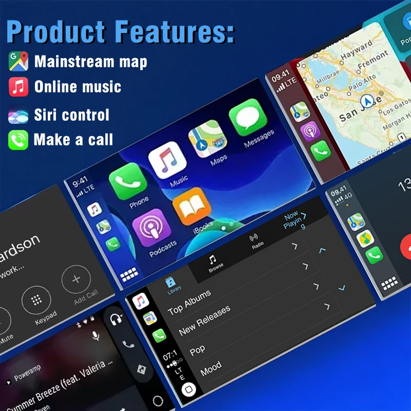 Фото Беспроводной адаптер CarPlay Android Auto для Land Rover Discovery 4, denso Plug & Play Mirror Link AirPlay, навигация, DVD, OEM-управления №5