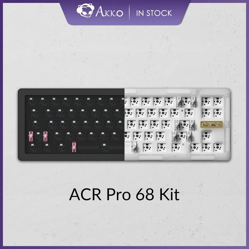 

Набор для творчества Akko ACR Pro 68, клавиатура на заказ, RGB подсветка, горячая замена, механическая клавиатура, прокладка, модульный комплект
