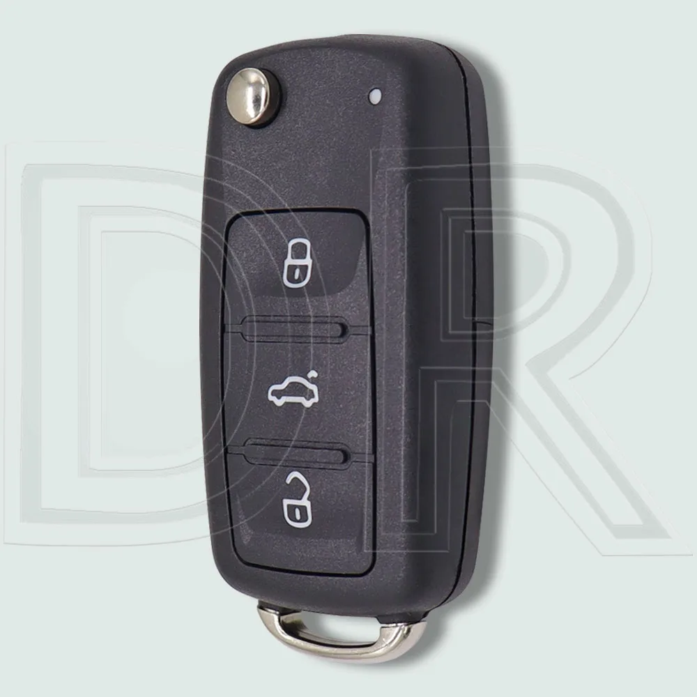

Отличный модифицированный корпус флип-ключа HU66, корпус брелока для VW Volkswagen Passt Polo Golf Seat Skoda только для половины умного ключа