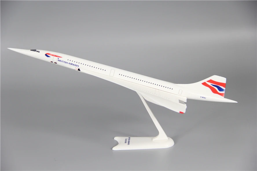 

25CM 1:250 Plastic ABS Air British Concorde & AIR France Concorde Airlines Aircraft Assembled Assembly Airplane model AIR Plane