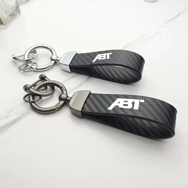

New Carbon Fiber Car Styling Keychain Fine Gift Key Ring For ABT Audi RS3 RS4 RS5 RS6 RS7 S4 S5 S6 SQ7 TT A5 A4 SQ2 Q5 VW GOLF
