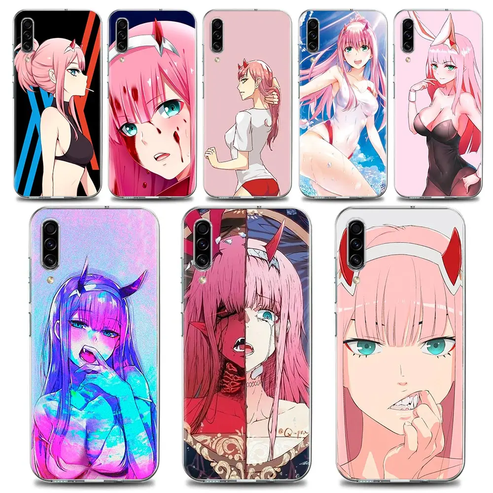 

Zero Two Darling FranXX Anime Clear Phone Case for Samsung A70 A40 A50 A30 A20e Case A20s A10 Note 8 9 10 Plus Lite 20 Silicone