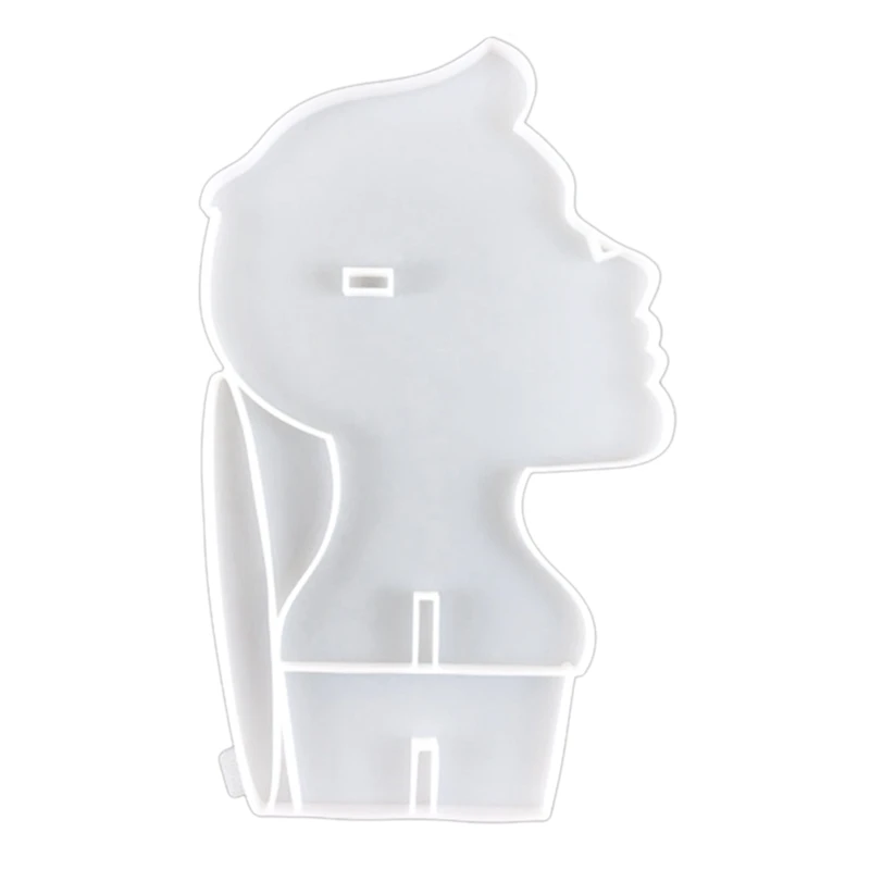 

Glasses Holder Epoxy Resin Mould DIY Crystal Man Head Glasses Holder Silicone Mould