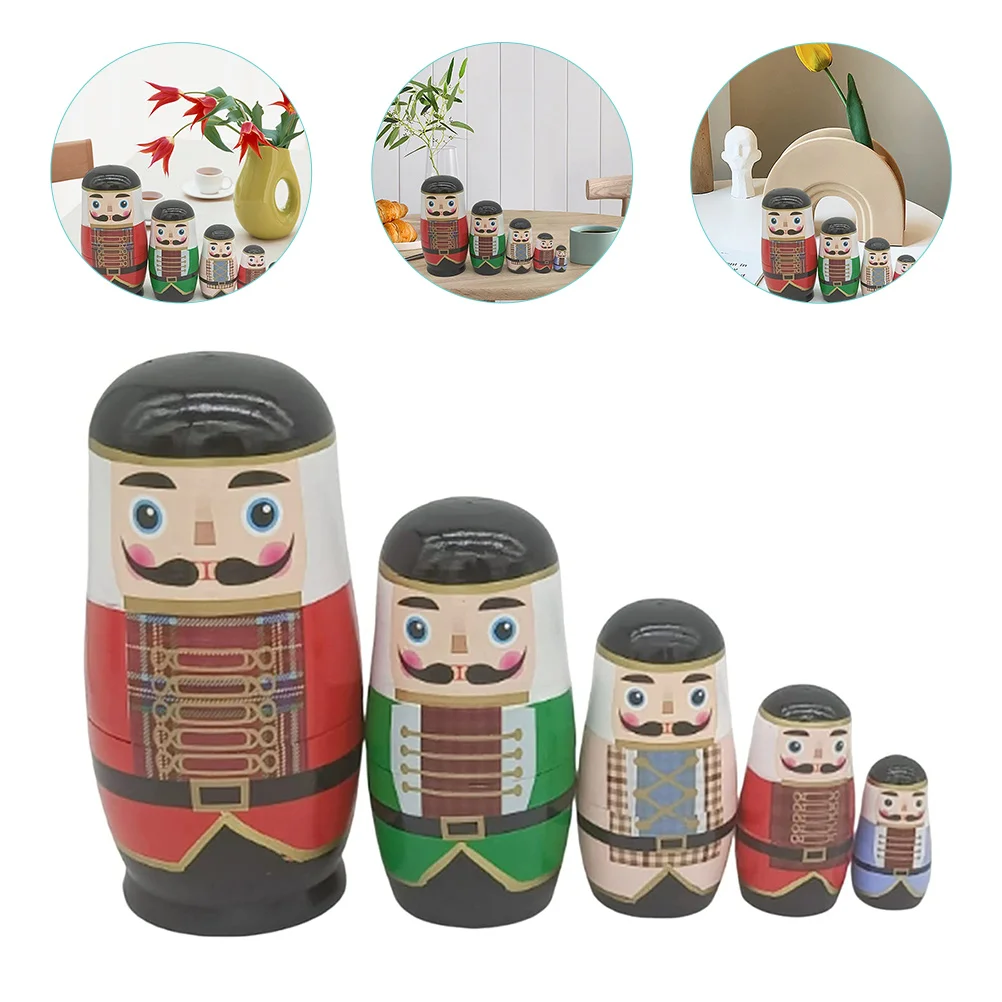 

Number Toddler House Decorations Home Russian Nesting Dolls Holiday Wooden Adults