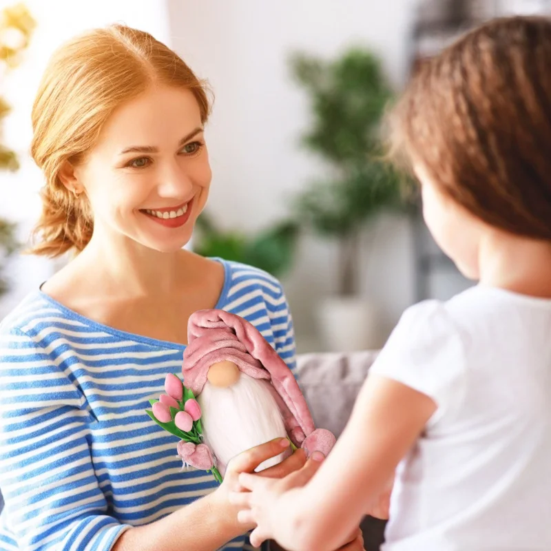 Фигурка карликовой куклы без лица украшение тюльпан гном конверт милое