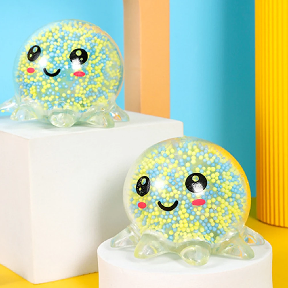 Светящийся светлый кальмар с вентиляционным шариком сжимаемые игрушки игрушка
