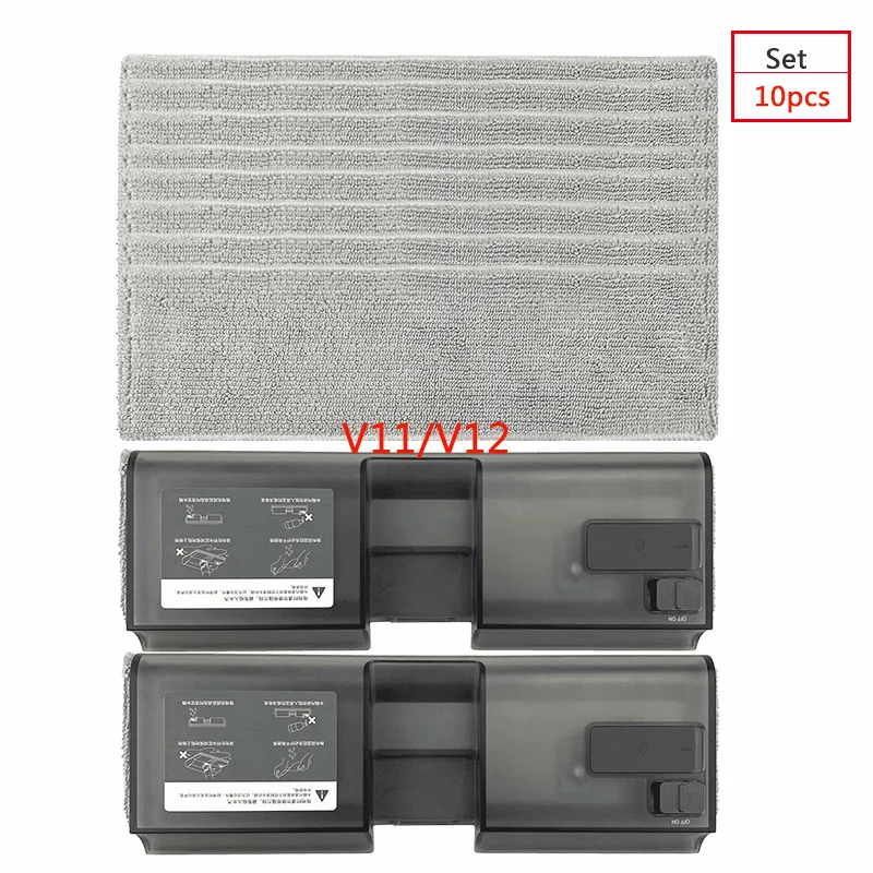 

Water Tank Mop Rag Cloth Combo Kit For Xiaomi K10 G10 Or Dreame V11 V11SE V12 T20 T30 Robot Vacuum Cleaner Home Accessories