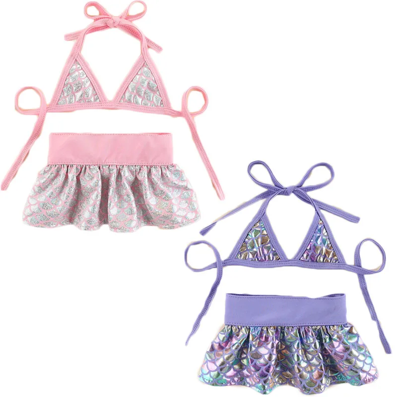 

Pet Dress Mermaid Pet Sexy Bikini Set Outdoor Beach Dog Clothes Summer Puppy Kitten Strap Bra and Skirt Swimsuit For Small Dogs