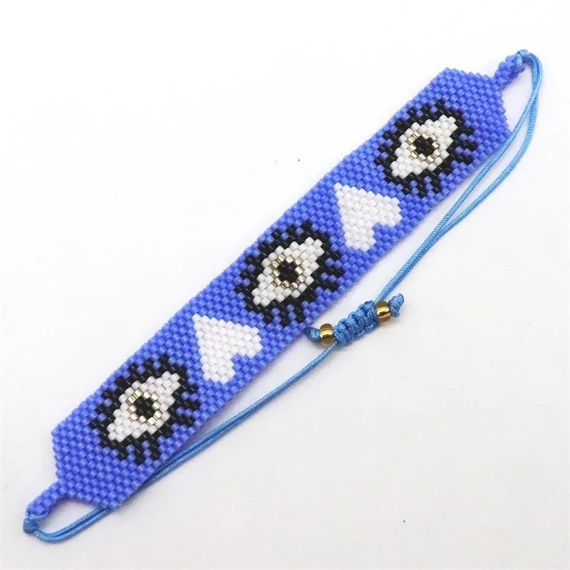 Индивидуальный браслет Miyuki TüRkiye для глаз женский богемный ручной работы из