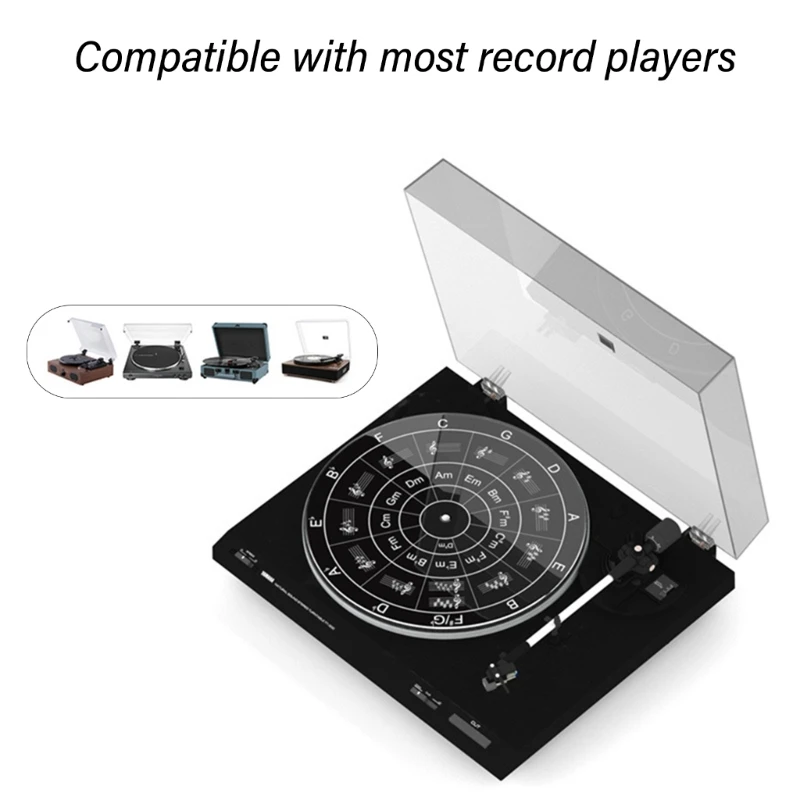 Прочный 11 4-дюймовый акриловый коврик для проигрывателя виниловых пластинок
